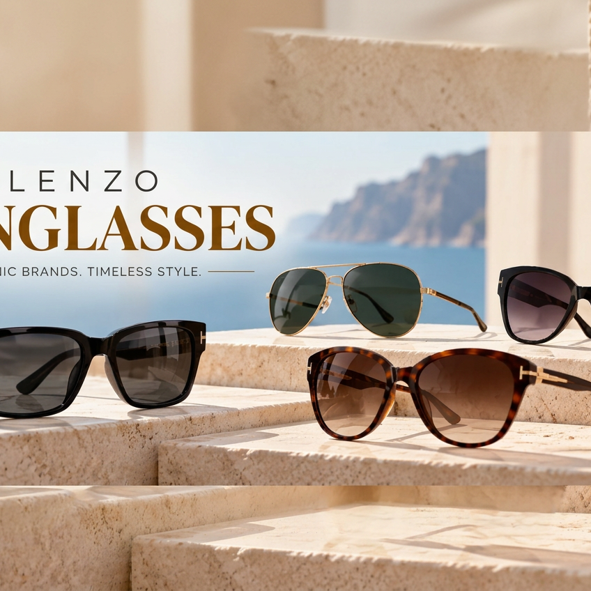 LENZO Sunglasses minimal text edit