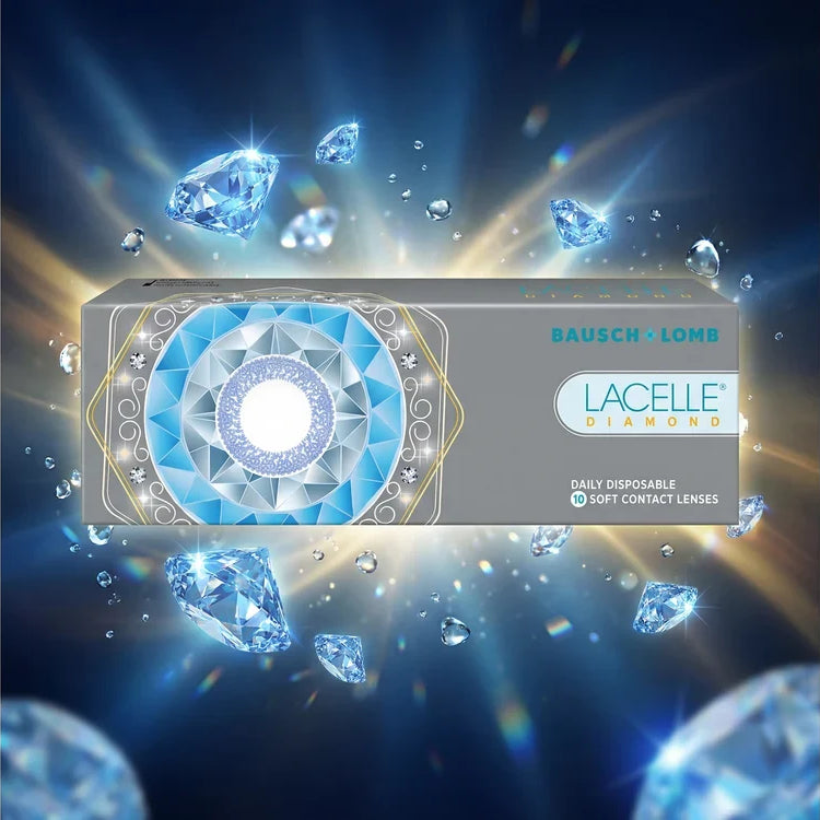 Lacelle Diamond Zero Power Daily Contact Lenses | Bausch & Lomb | 10 Lenses