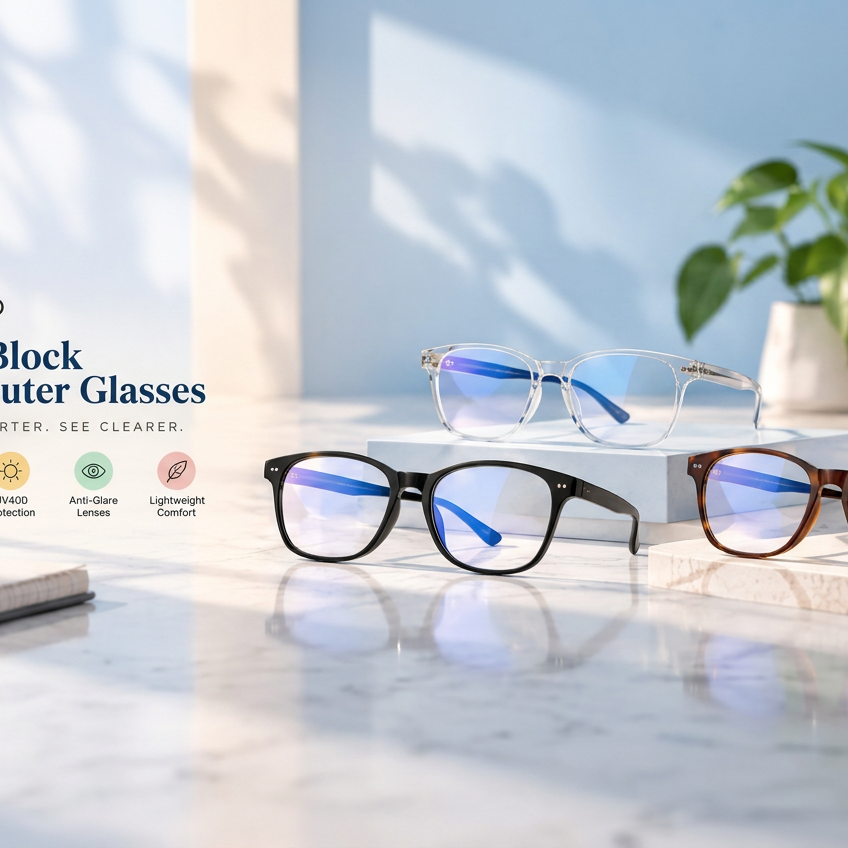 Blue Block Computer Glasses banner adjustment