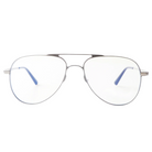 Lenzo Neutron Aviator Silver Large