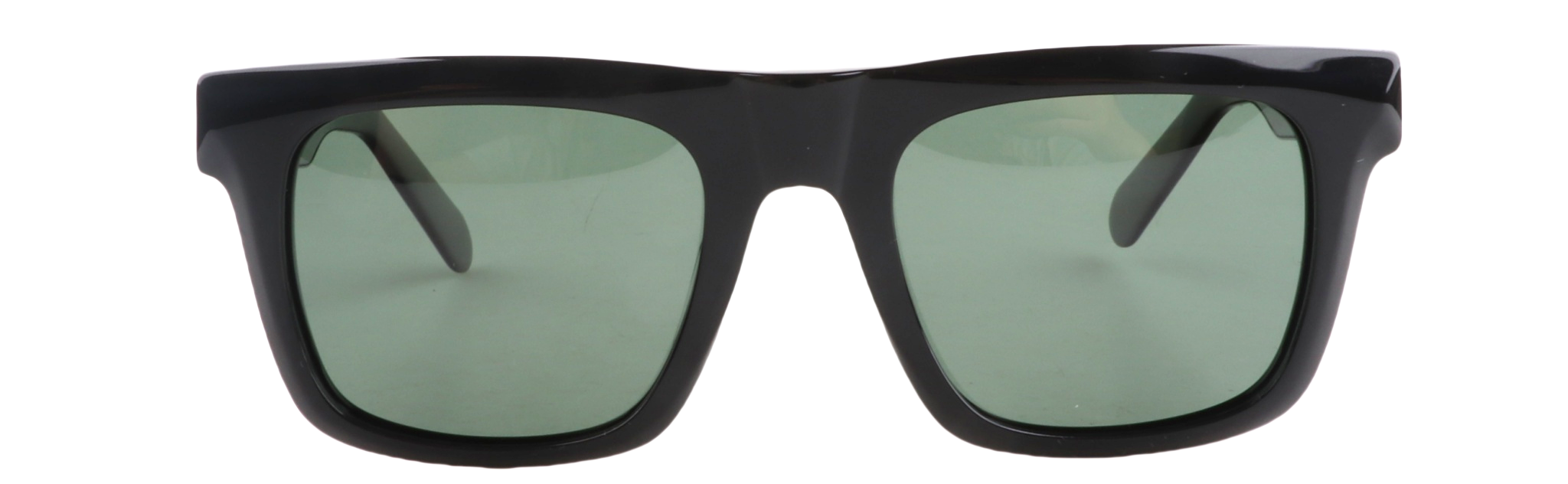 Lenzo Lazuli Black Frame with Green Lenses Medium