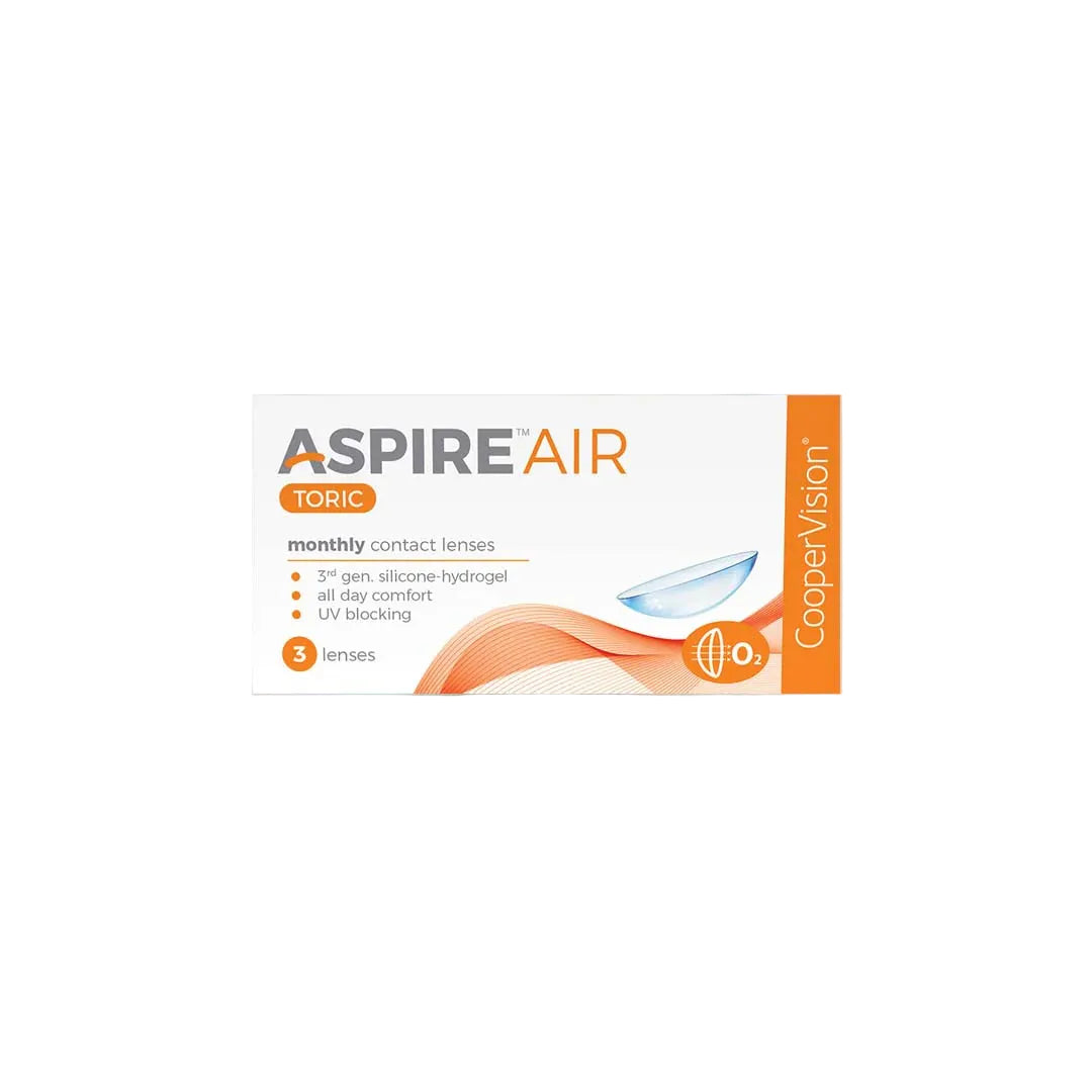 CooperVision Aspire Air Toric Monthly Contact Lenses (3 Pack)