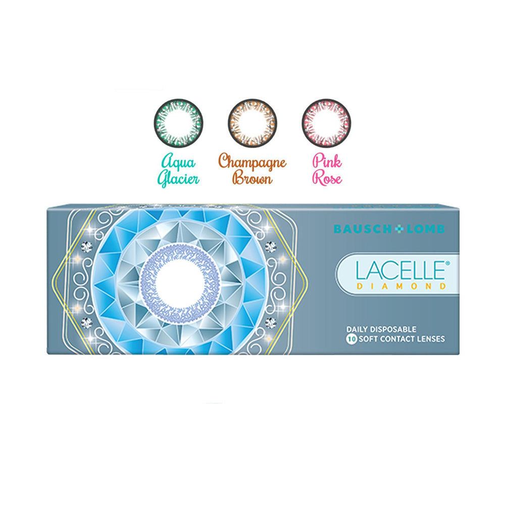 Lacelle Diamond Zero Power Daily Disposable Contact Lenses by Bausch & Lomb/10 Lenses Per Box