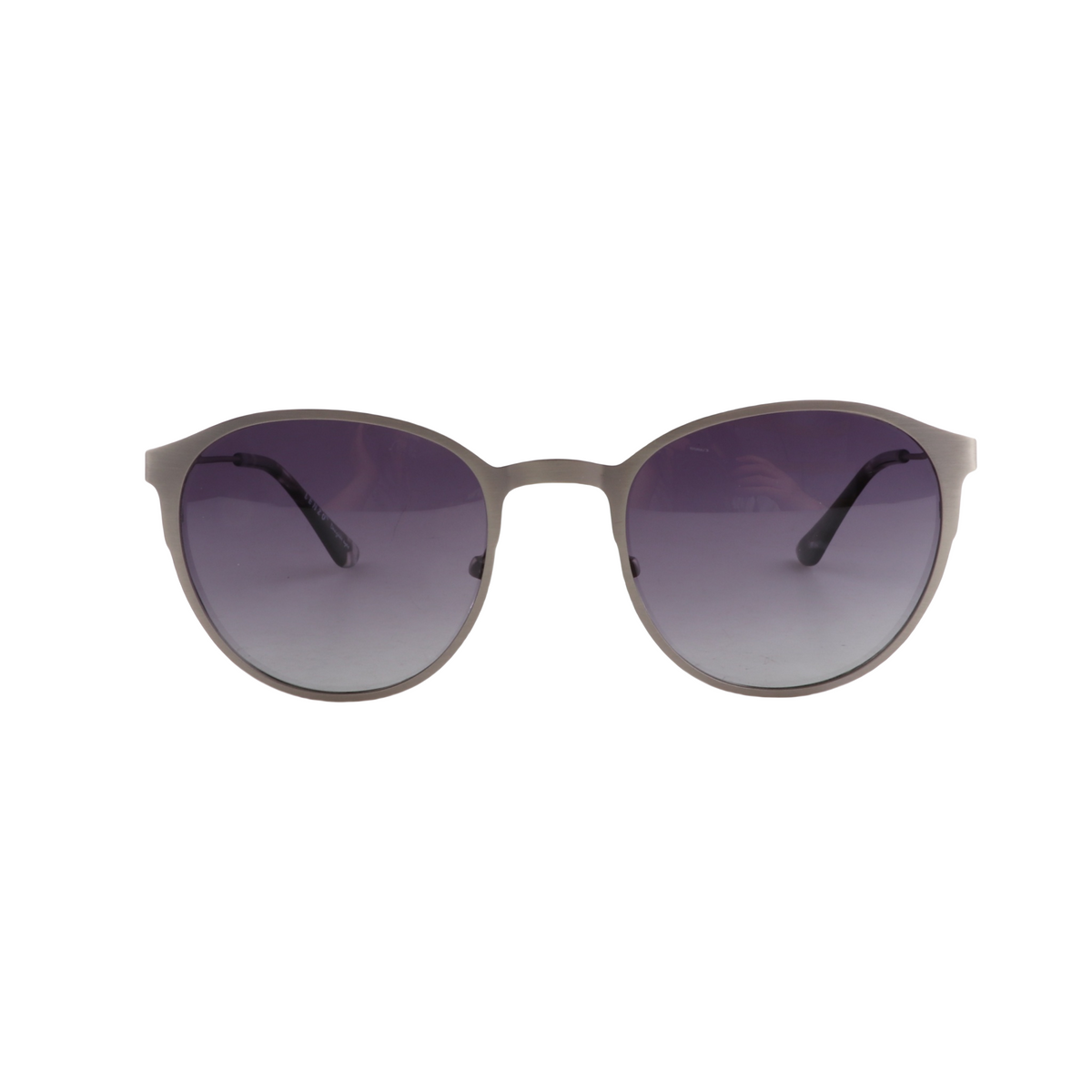 Lenzo Ebony Silver frame with Smoke lenses Medium