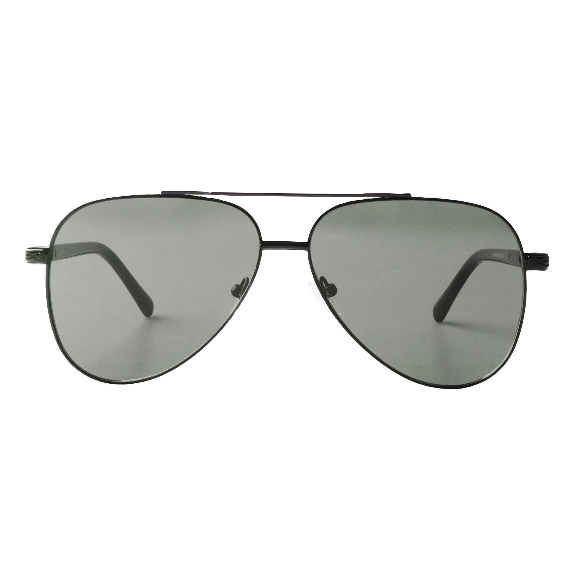 Lenzo Aviator Black Frame with Smoke Lenses Large