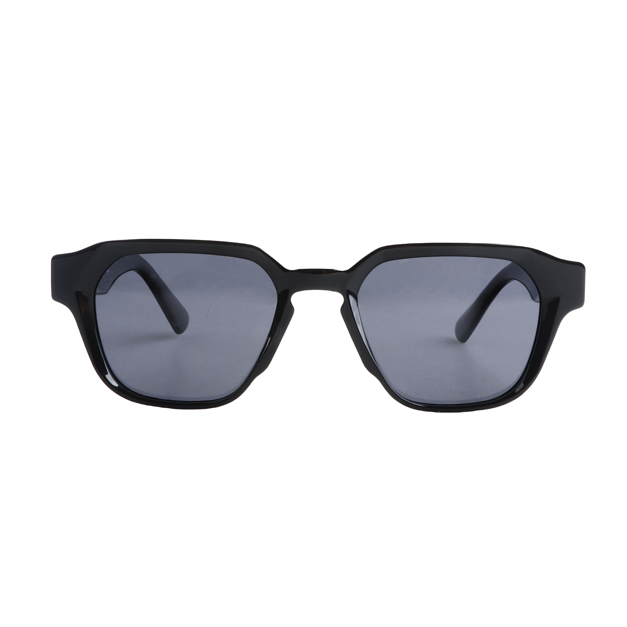 Lenzo Expedition Black Frame with Blue Grey Lenses Medium