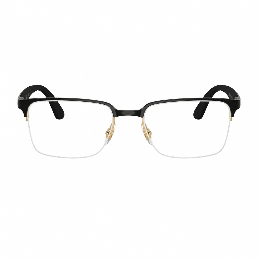 RAY-BAN Eyeglasses 0RX6540I Black & Gold Medium