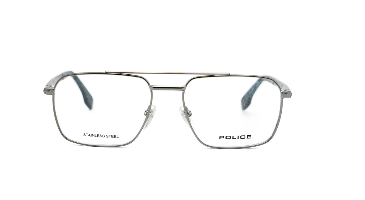 POLICE EYEGLASSES VPLR67K Silver Medium