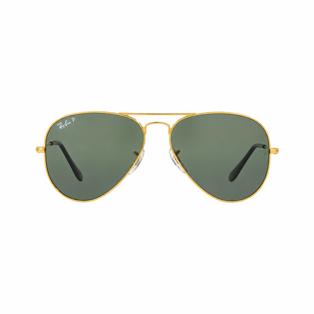 RAY-BAN RB3025l Sunglasses Black & Gold LARGE