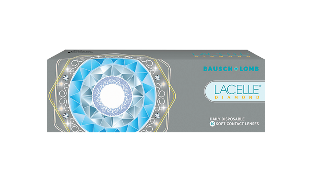 Lacelle Diamond Zero Power Daily Disposable Contact Lenses by Bausch & Lomb/10 Lenses Per Box
