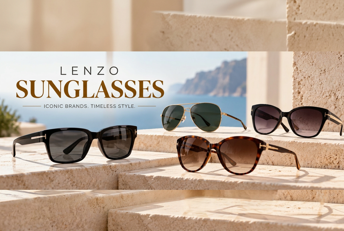 LENZO Sunglasses minimal text edit