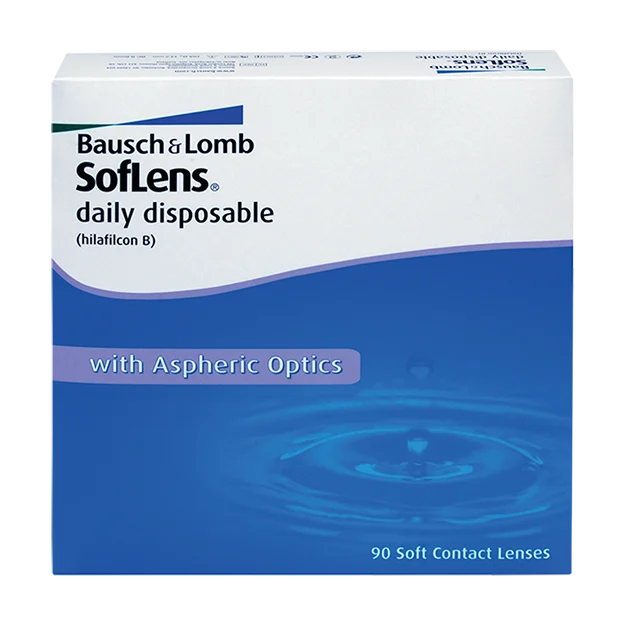 Bausch & Lomb SofLens Daily Disposable Contact Lenses | 90 Lenses Per Box