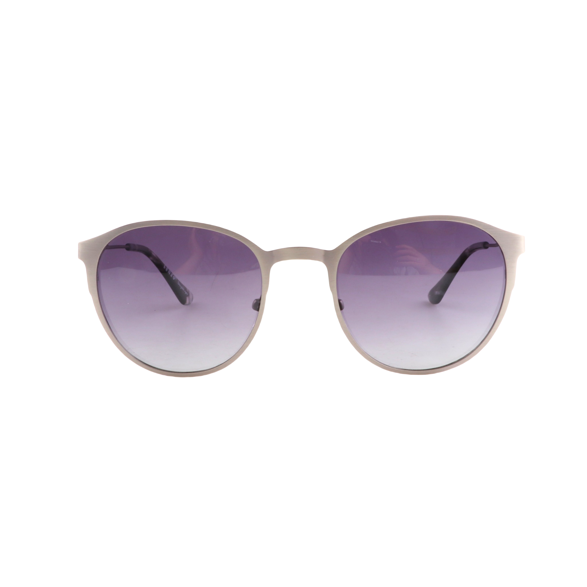 Lenzo Ebony Pale Silver frame with smoke lenses Medium