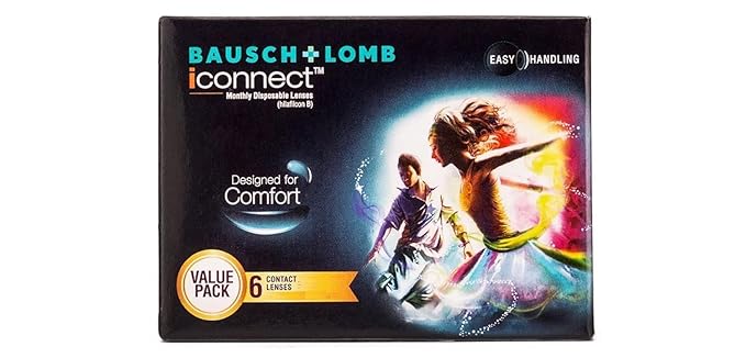 I Connect Monthly Disposable Contact Lenses/6 Lenses by Bausch & Lomb