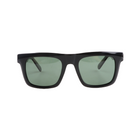 Lenzo Lazuli Black Frame with Green Lenses Medium