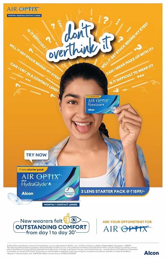 AIR OPTIX plus HydraGlyde Monthly — 3 pack