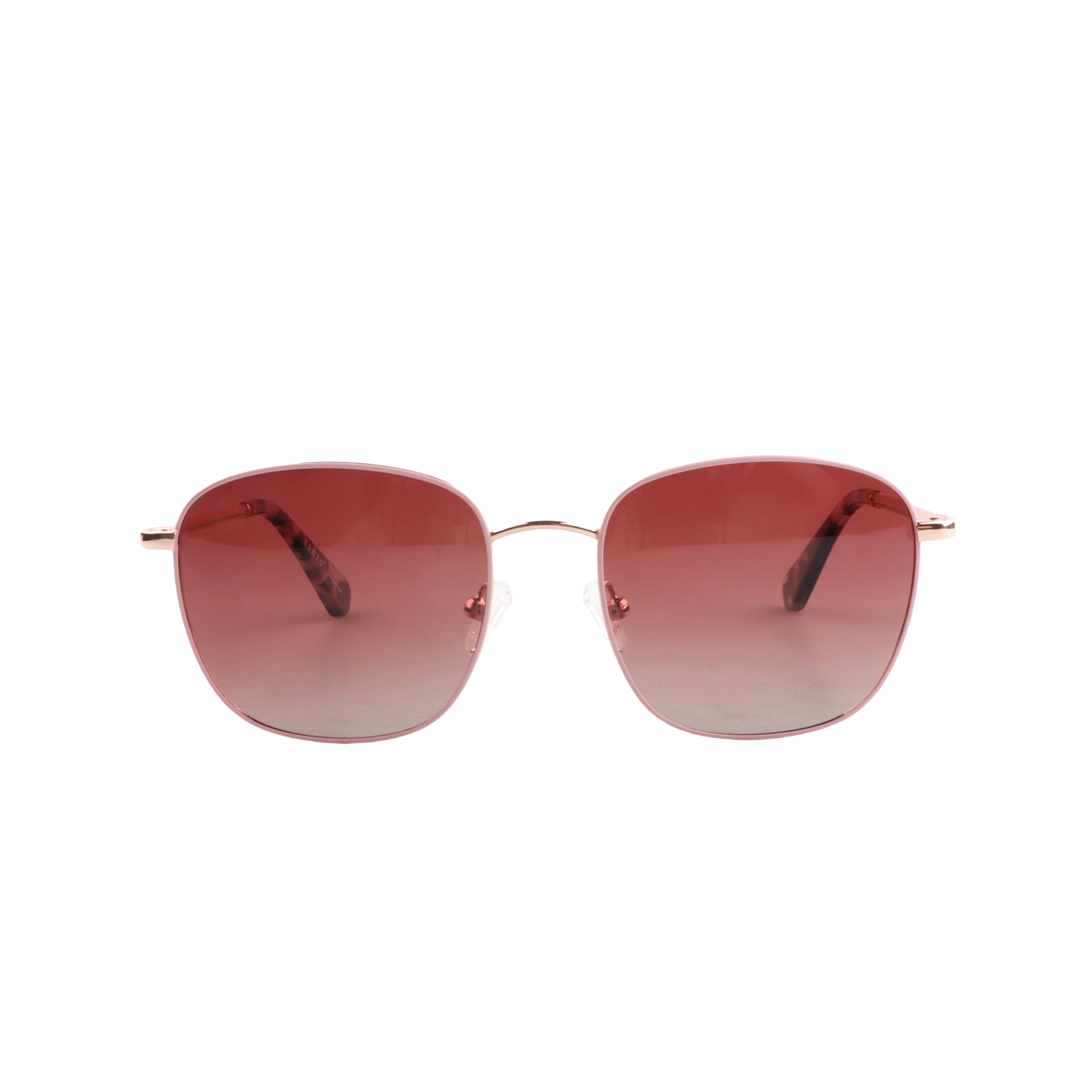 Lenzo Mirage Rose Gold frame & Gradient Brown Lenses Medium