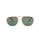 Lenzo Rosso Pilot Gold Frame with Green Lenses Large