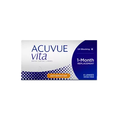Monthly Disposable Acuvue Vita Toric Lenses By Johnson And Johnson/6 Lens per Box