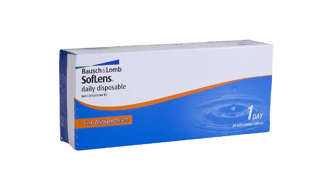Bausch & Lomb SofLens Toric Daily Disposable Contact Lenses | 30 Lenses Per Box