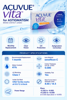 ACUVUE Vita Monthly for Astigmatism — 6 pack