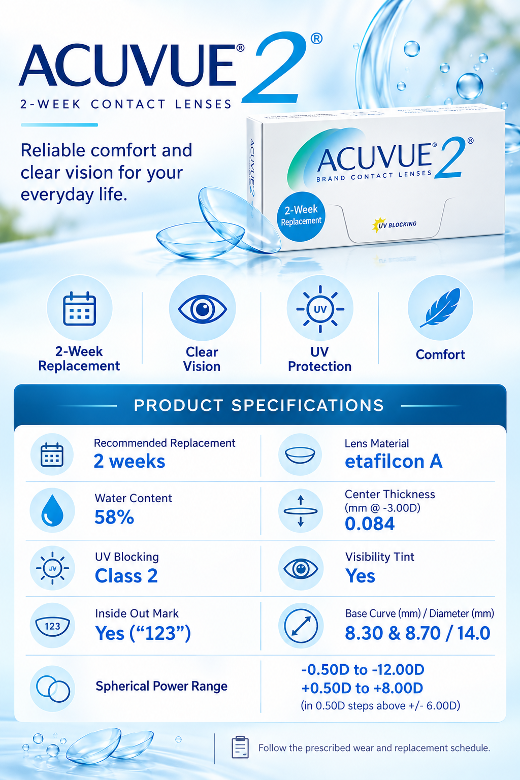 ACUVUE 2 Biweekly — 6 Pack