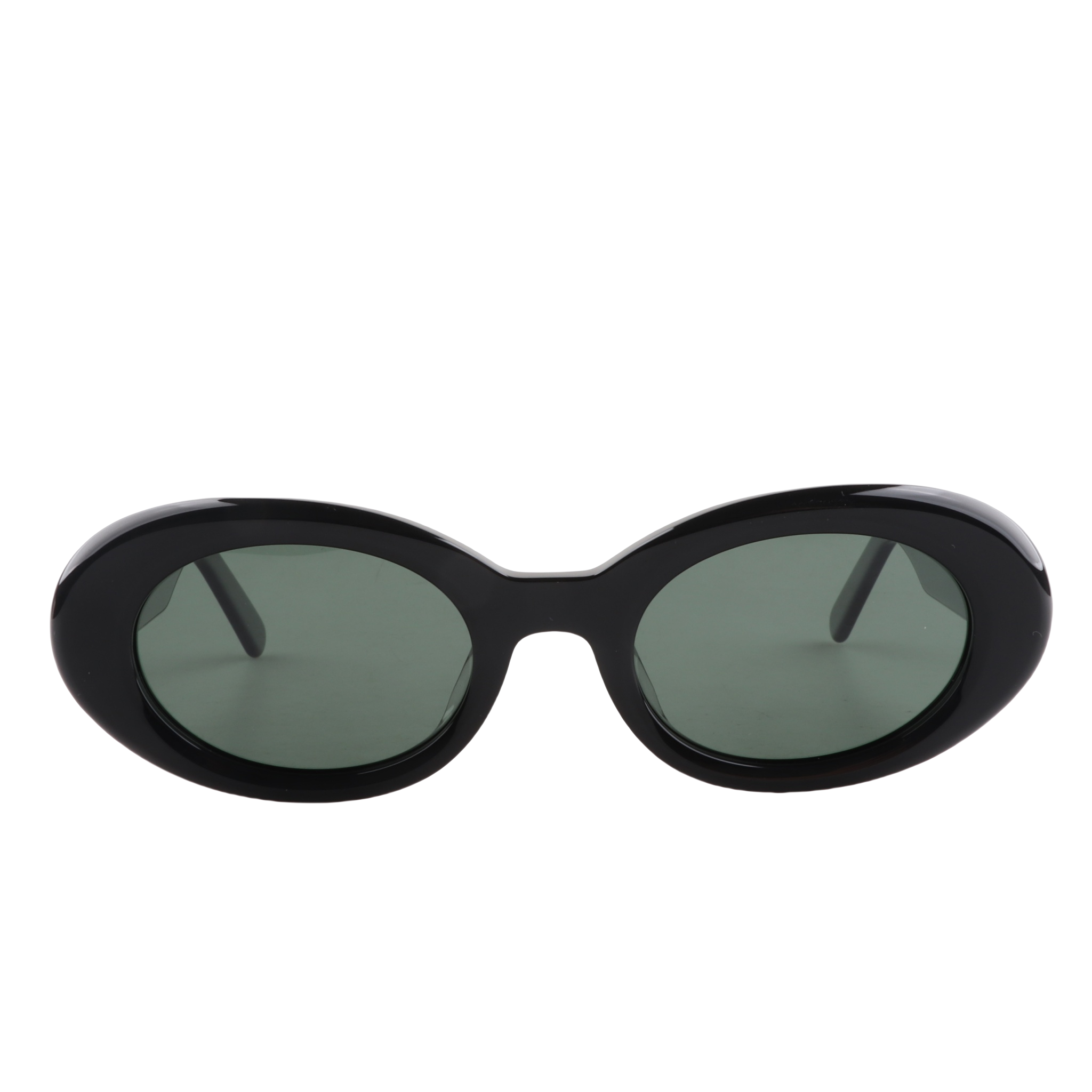 Lenzo Celine Black Frame with Green Lenses Medium