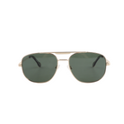 Lenzo Rosso Pilot Gold Frame with Green Lenses Large