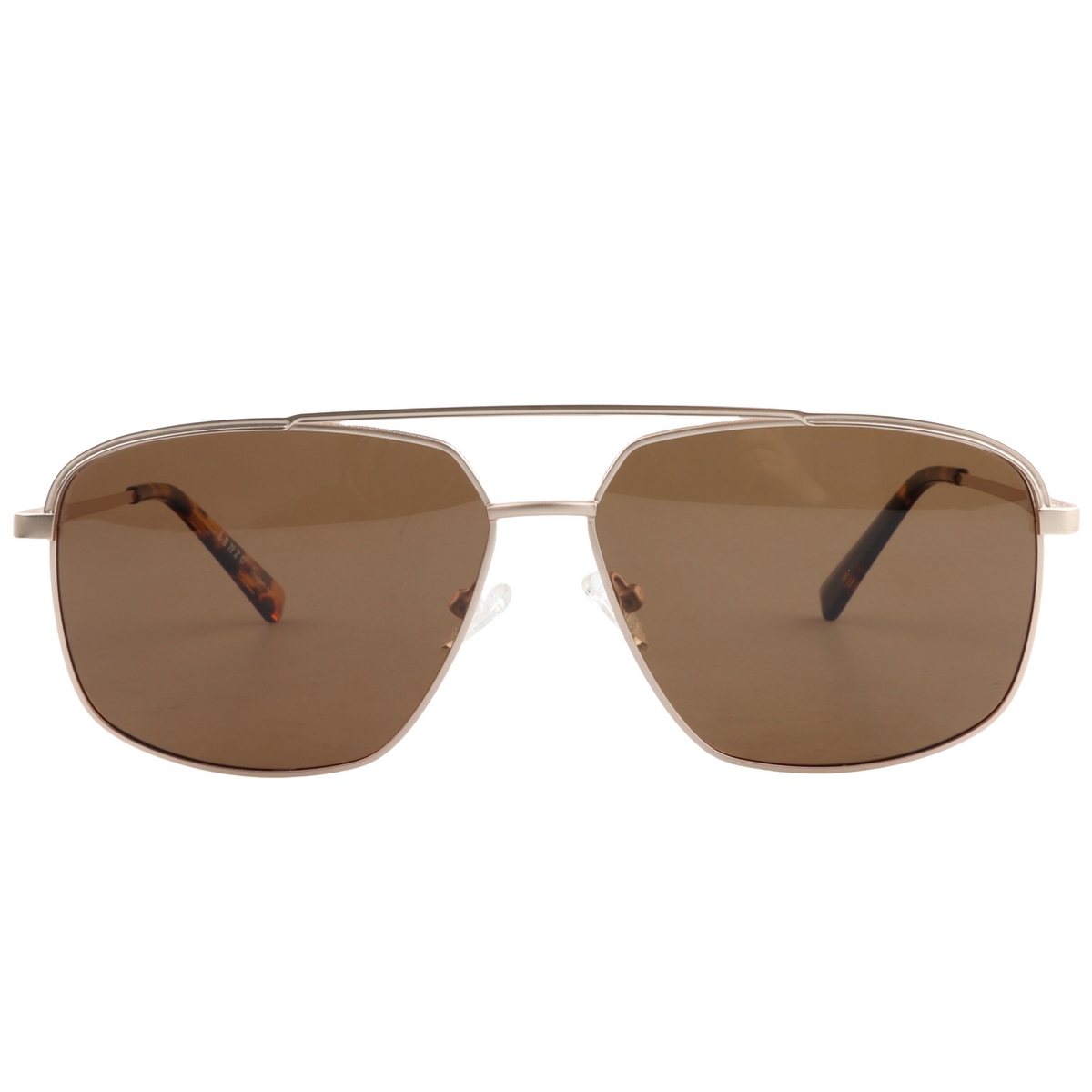 Lenzo Ultra Marine Gold Frame with Brown Lenses Large