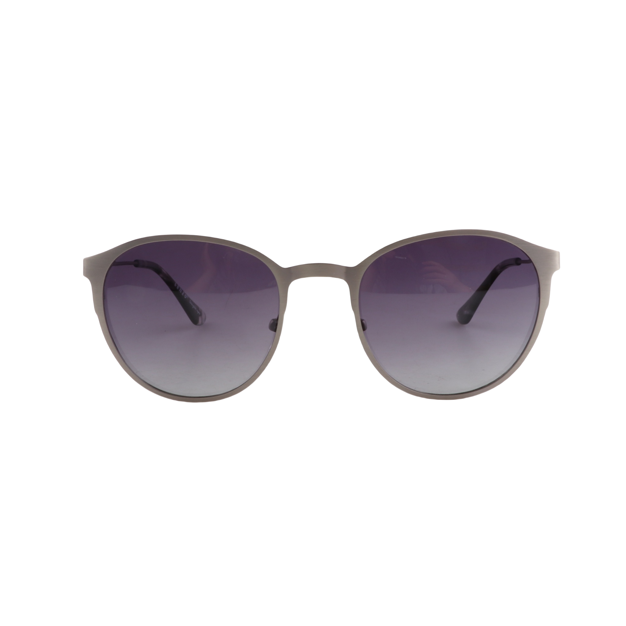 Lenzo Ebony Silver frame with Smoke lenses Medium