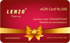 The Perfect Gift: LENZO eGift Card ₹500