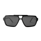 Lenzo Explorer Black Frame with Grey Lenses Large