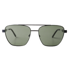 Lenzo Speedster Black Frame with Green Lenses Large