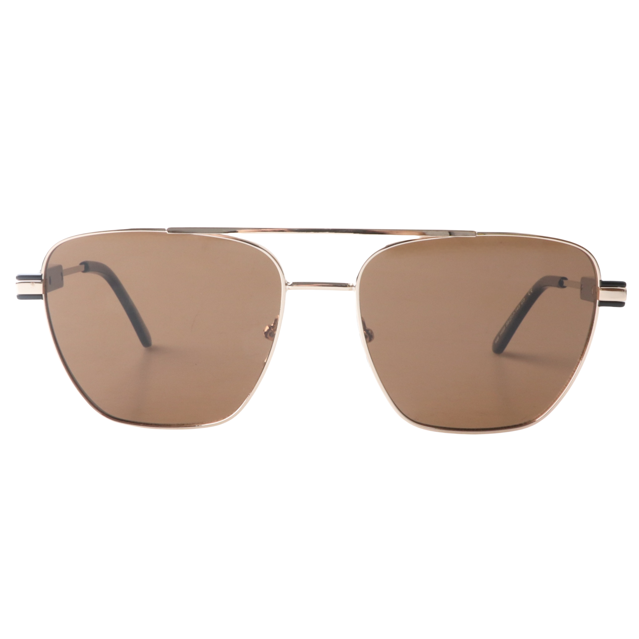 Lenzo Speedster Gold Frame with Brown Lenses Large