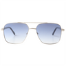 Lenzo Columbia Silver Frame with Gradient Blue Lenses Large