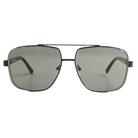 Lenzo Airforce Black Frame with Grey Lenses Large