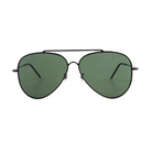 Lenzo Aviator Revert Plus Black Frame with Green Lenses Large