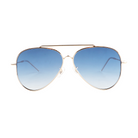 Lenzo Aviator Revert Plus Gold Frame with Gradient Blue Lenses Large