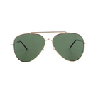 Lenzo Aviator Revert Plus Gold Frame with Gradient Green Lenses Large