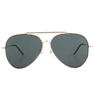 Lenzo Aviator Revert Gold Frame with Smoke Lenses Large