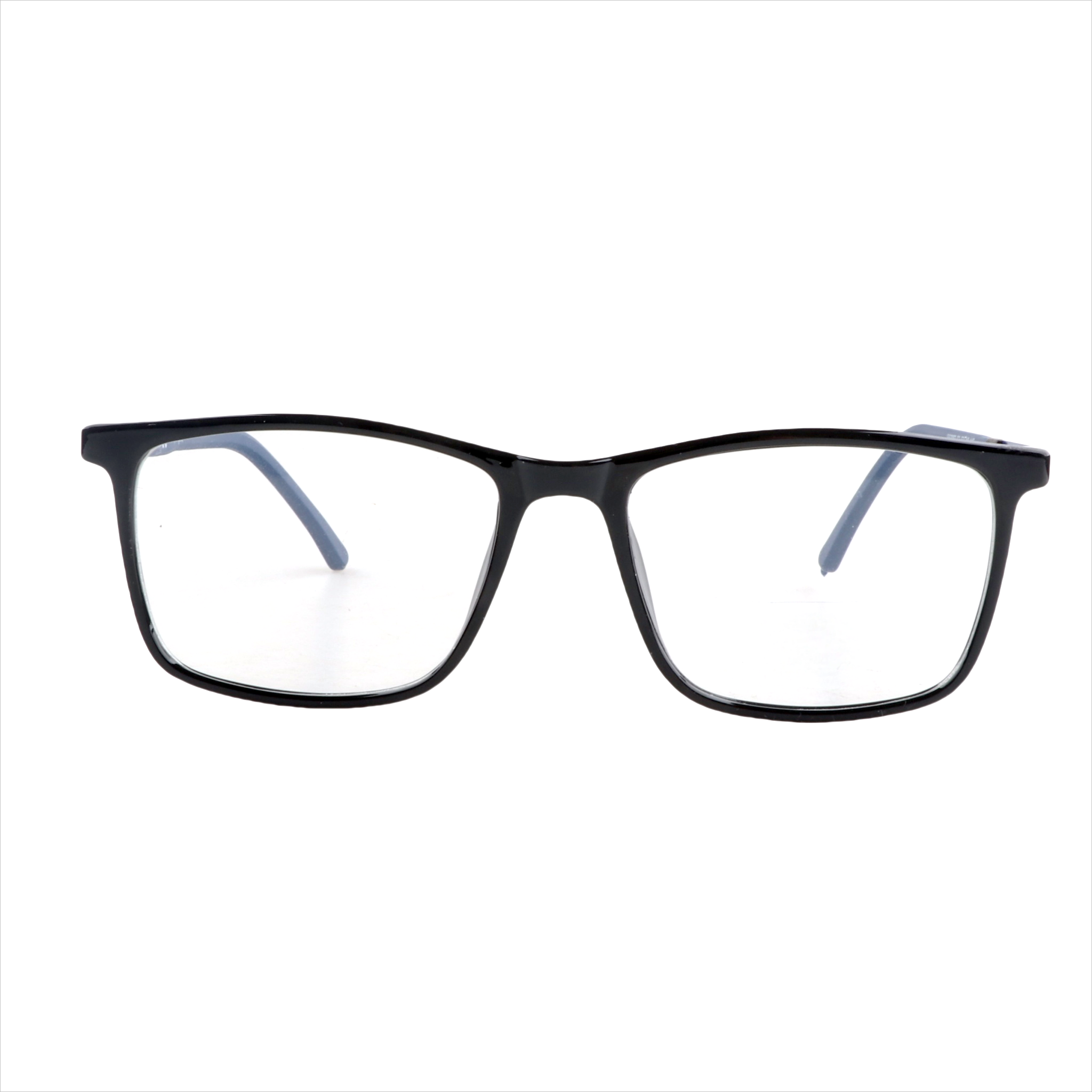 Lenzo Classics Lava Eyeglasses | Unisex Eyewear Black & Blue Medium