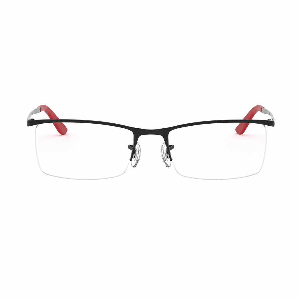 RAY-BAN Eyeglasses 0RX6323I Black & Red Medium