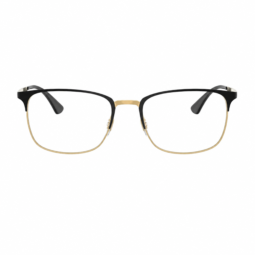 RAY-BAN Eyeglasses 0RX6421 Black & Gold Medium