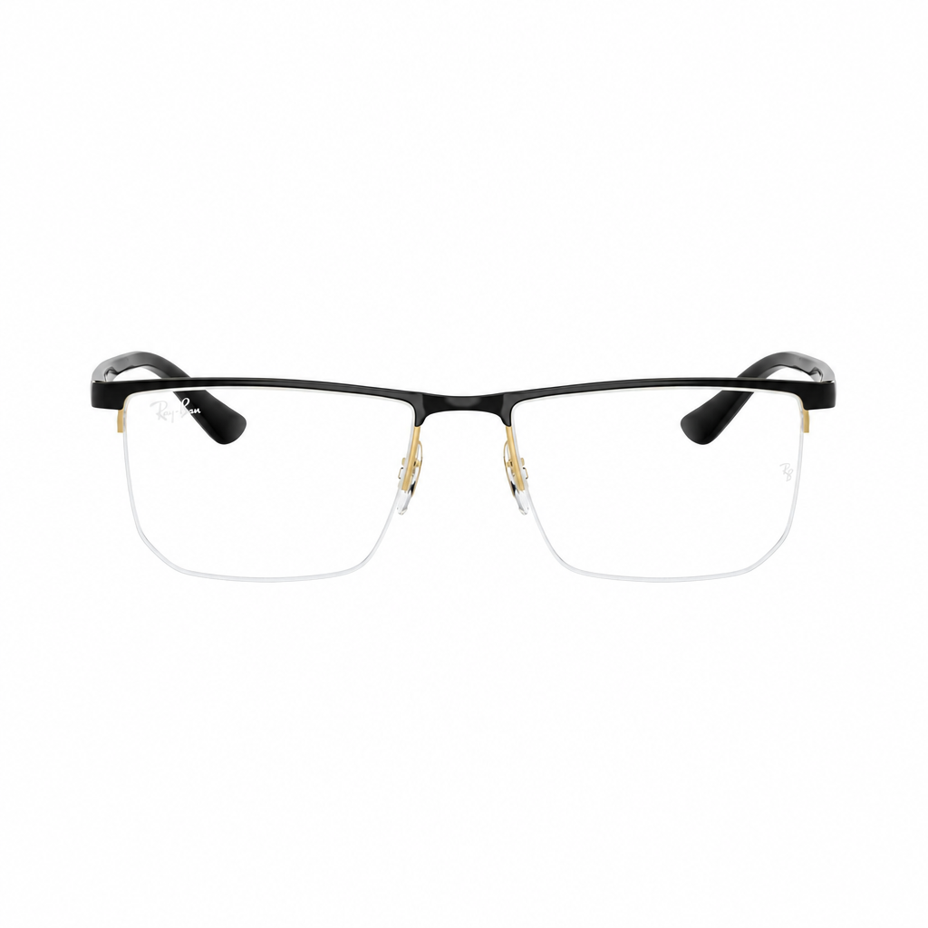 RAY-BAN Eyeglasses 0RX6555I Black & Gold Medium