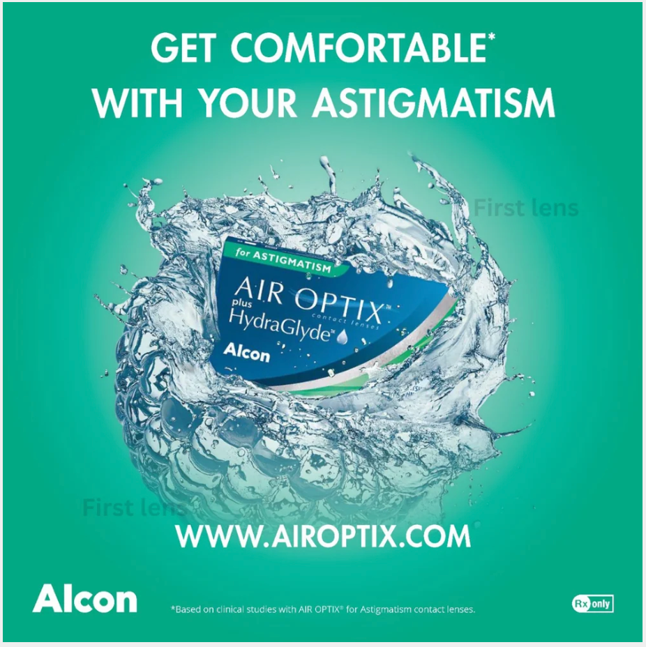 AIR OPTIX plus HydraGlyde Monthly for Astigmatism 3 pack