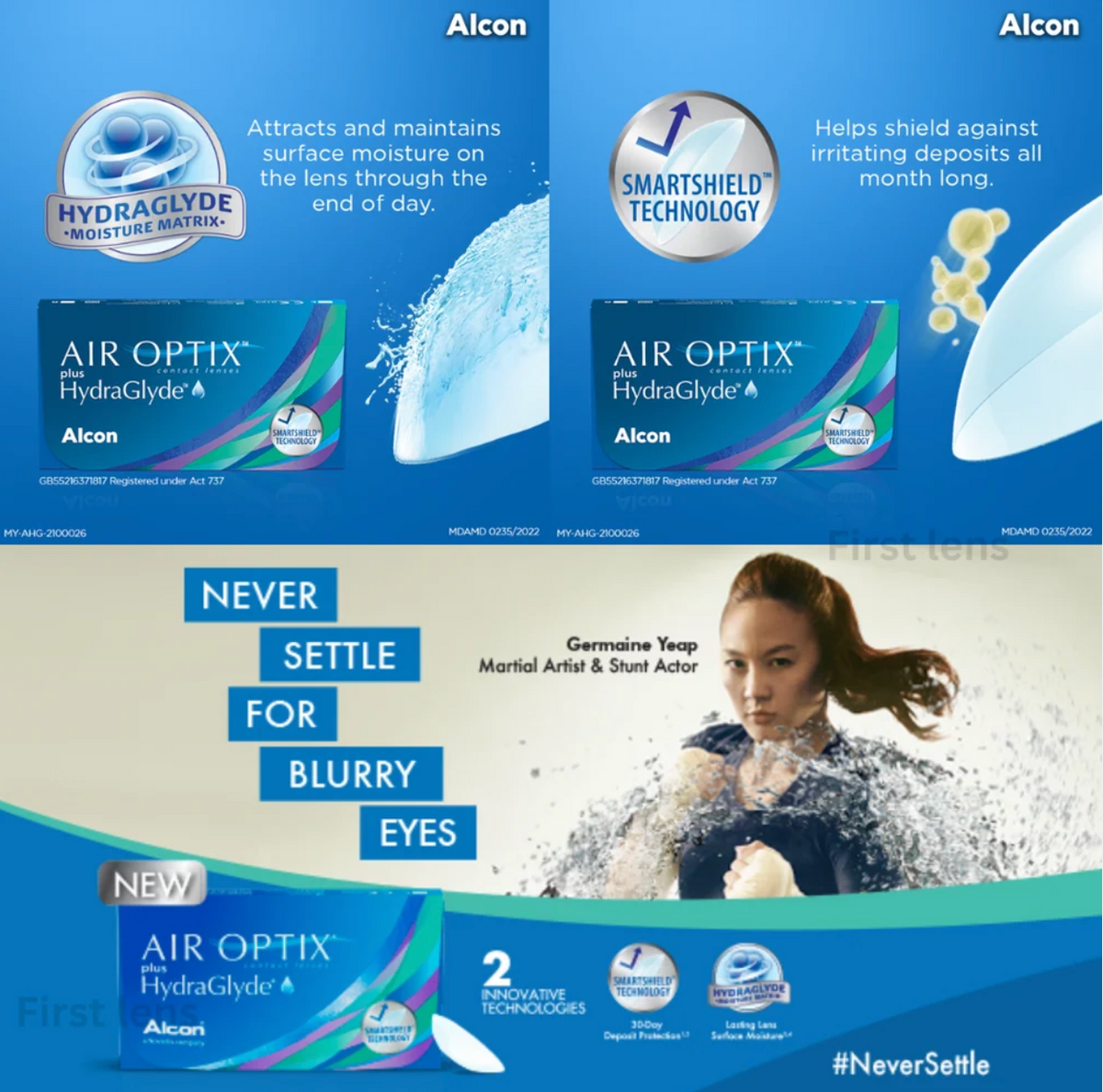 AIR OPTIX plus HydraGlyde Monthly — 3 pack