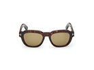 Tom Ford FT1226 Icon Square Sunglasses Havana Brown Medium