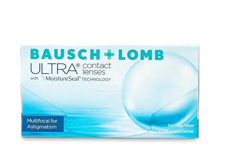 Bausch & Lomb ULTRA Monthly Disposable Multifocal Contact Lenses for Astigmatism | 6 Lenses Per Box