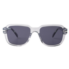 Lenzo Aquamarine Crystal frame with Gradient Smoke Lenses Medium