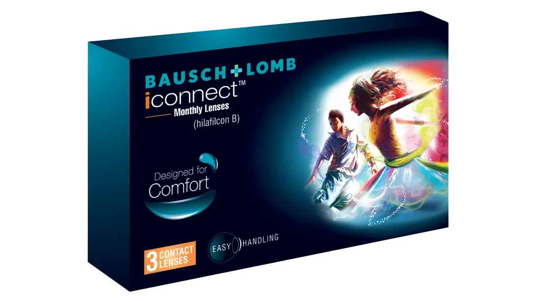 I Connect Monthly Disposable Contact Lenses/3 Lenses by Bausch & Lomb